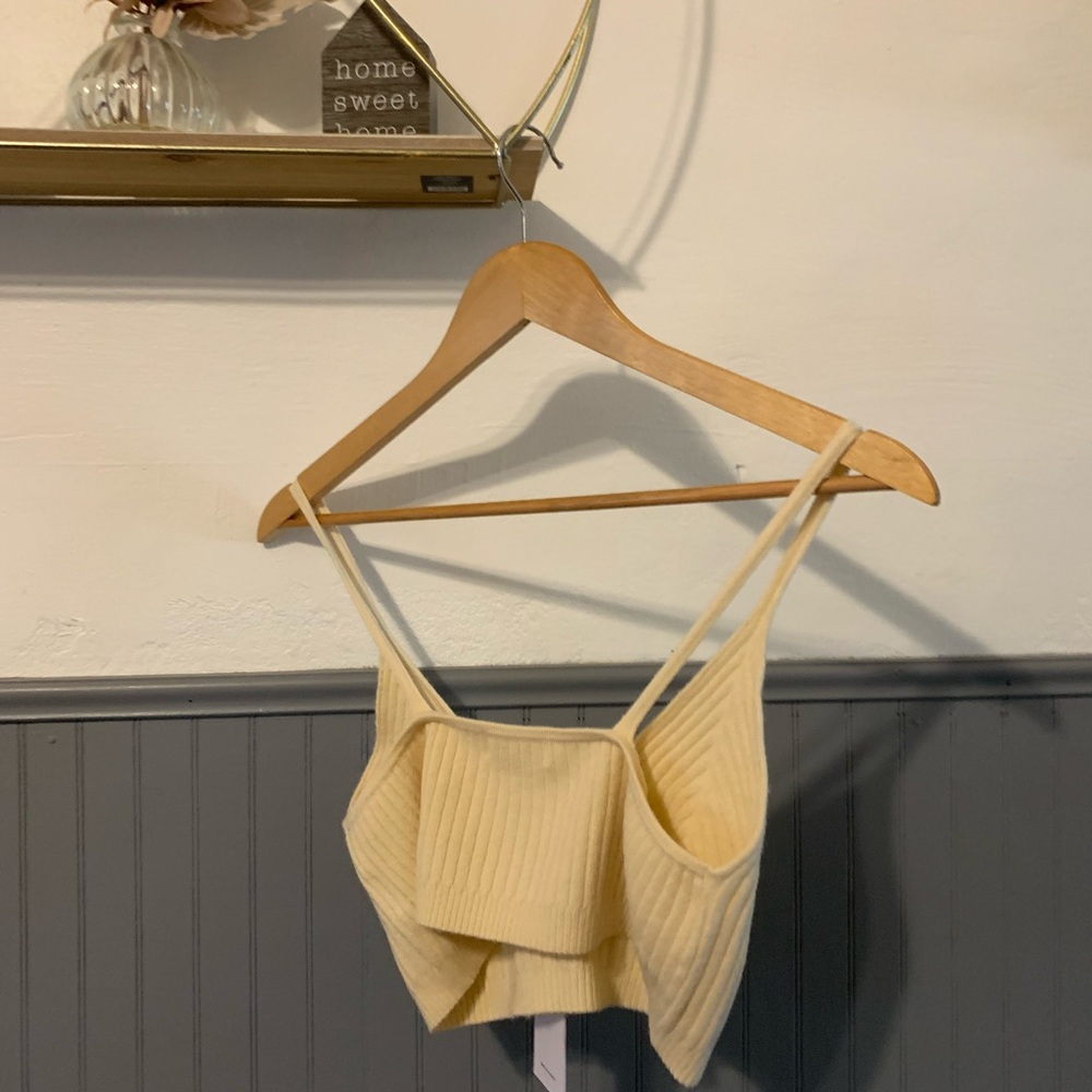 Lovers + Friends Cream Ribbed Top - Picture 6 of 7